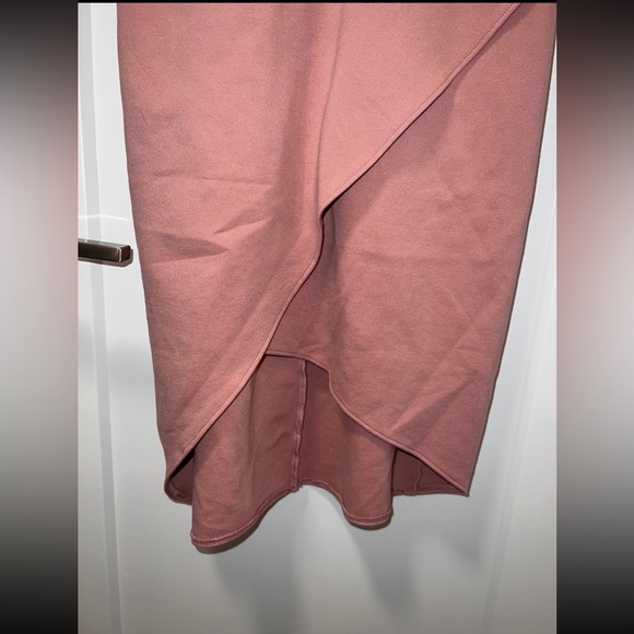 LULUS Dare to Take the Plunge Dusty Pink Tulip Mini Dress - size S - Picture 10 of 11